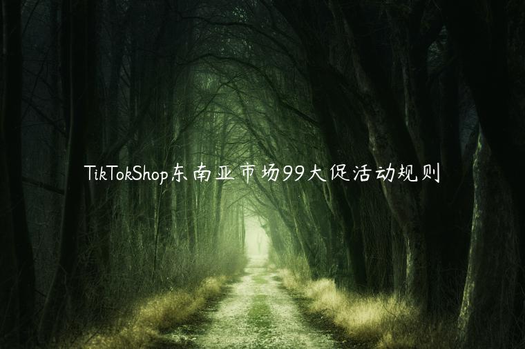 TikTokShop東南亞市場99大促活動(dòng)規(guī)則